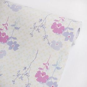 Purple Jasmine - Vinyl Self-Adhesive Wallpaper Prepasted Wall stickers Wall Decor (Roll)
