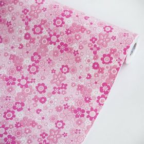 Flowering Pink - Vinyl Self-Adhesive Wallpaper Prepasted Wall stickers Wall Decor (Roll)