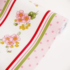 Flowing Flowers - Vinyl Self-Adhesive Wallpaper Prepasted Wall stickers Wall Decor (Roll)