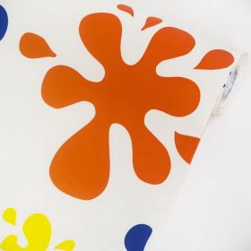 Color Splashes - Vinyl Self-Adhesive Wallpaper Prepasted Wall stickers Wall Decor (Roll)