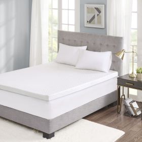 Hypoallergenic 3" Cooling Gel Memory Foam Mattress Topper with Removable Cooling Cover