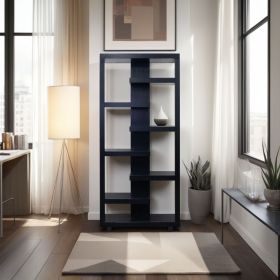 Laurel Canyon 80 inch high Bookshelf, No Assembly Required, Clove Finish