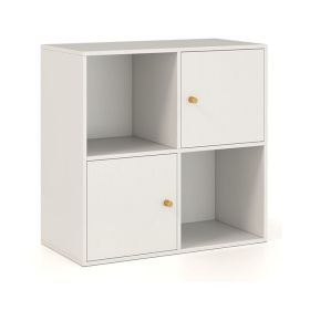 Household Decor 3-Tier Bookcase with Cabinets